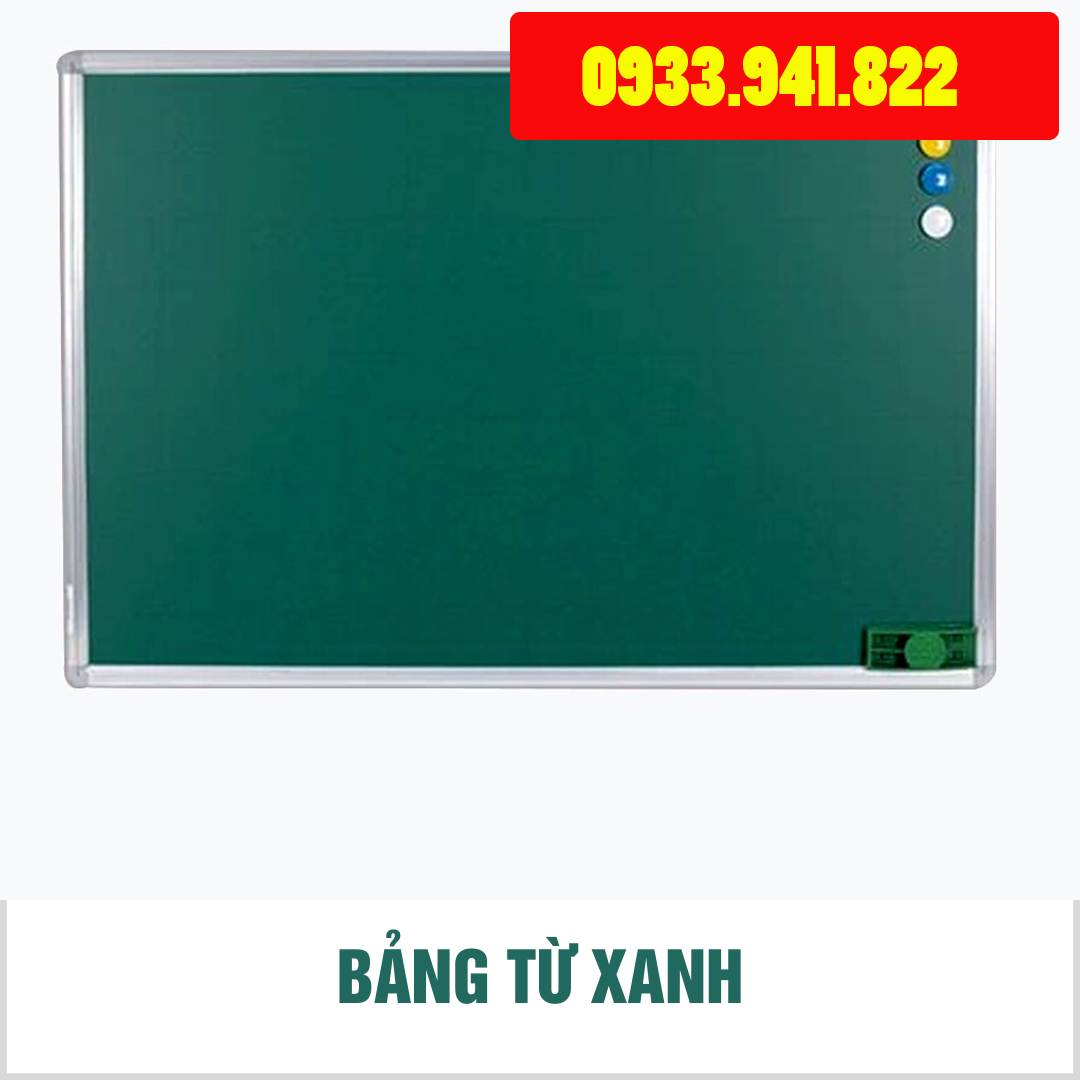 Bảng từ Xanh viết phấn treo tường