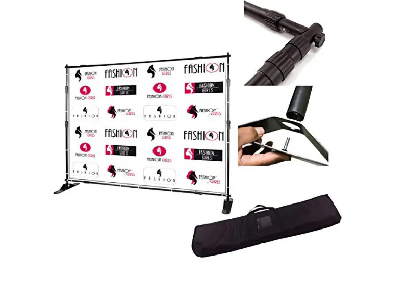 Khung backdrop lắp ghép in bạt hoặc vải kích thước 2.4 x 2.4m, 2.4 x 3.2m